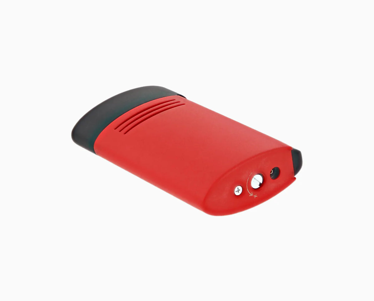 S.T. Dupont Megajet Matte Black and Red Lighter