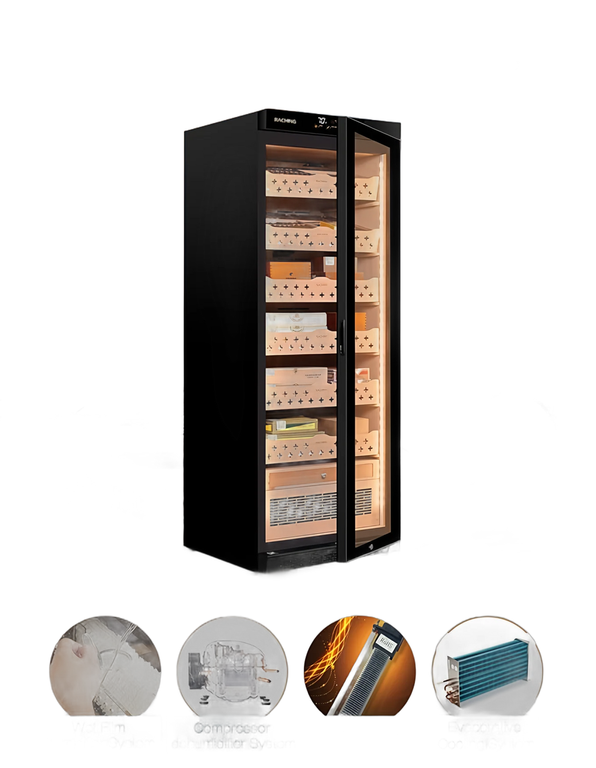 RACHING MON2800A Smart Electric Cigar Humidor