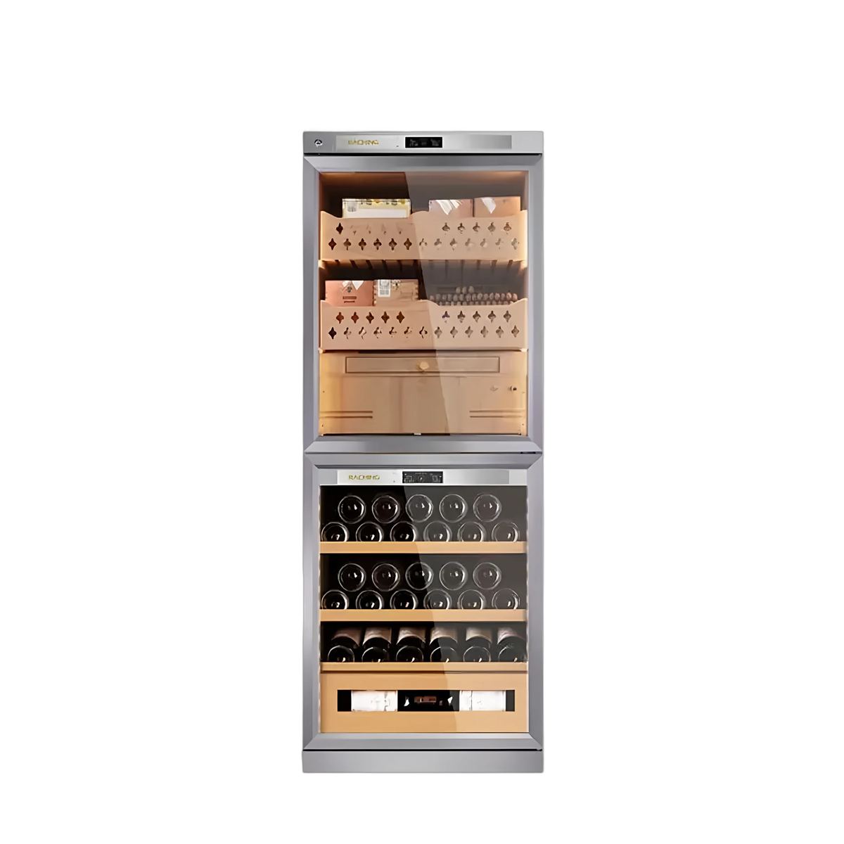 RACHING FJ-CW36B Dual-Zone Cigar & Wine Humidor
