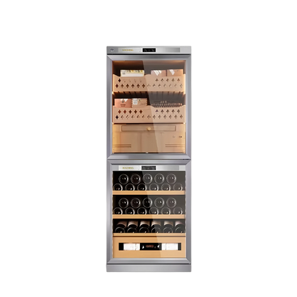 RACHING FJ-CW36B Dual-Zone Cigar & Wine Humidor