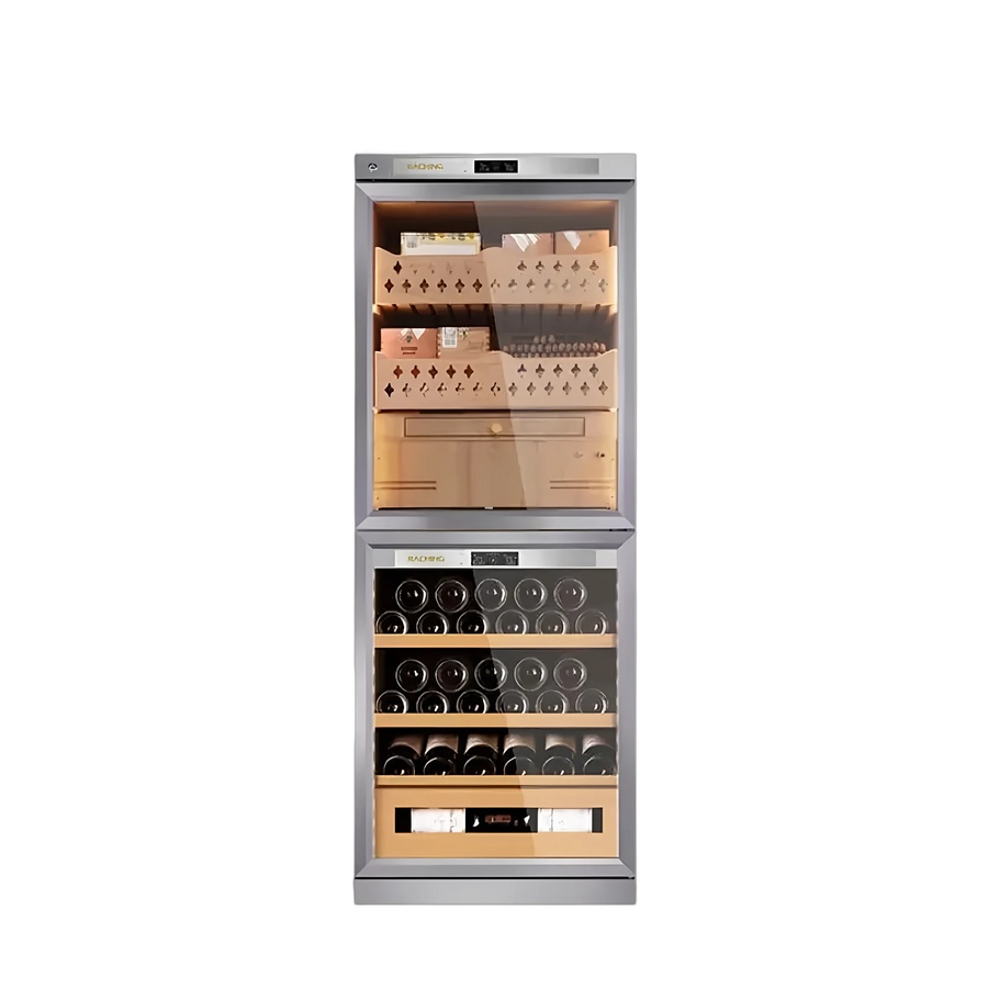 RACHING FJ-CW36B Dual-Zone Cigar & Wine Humidor