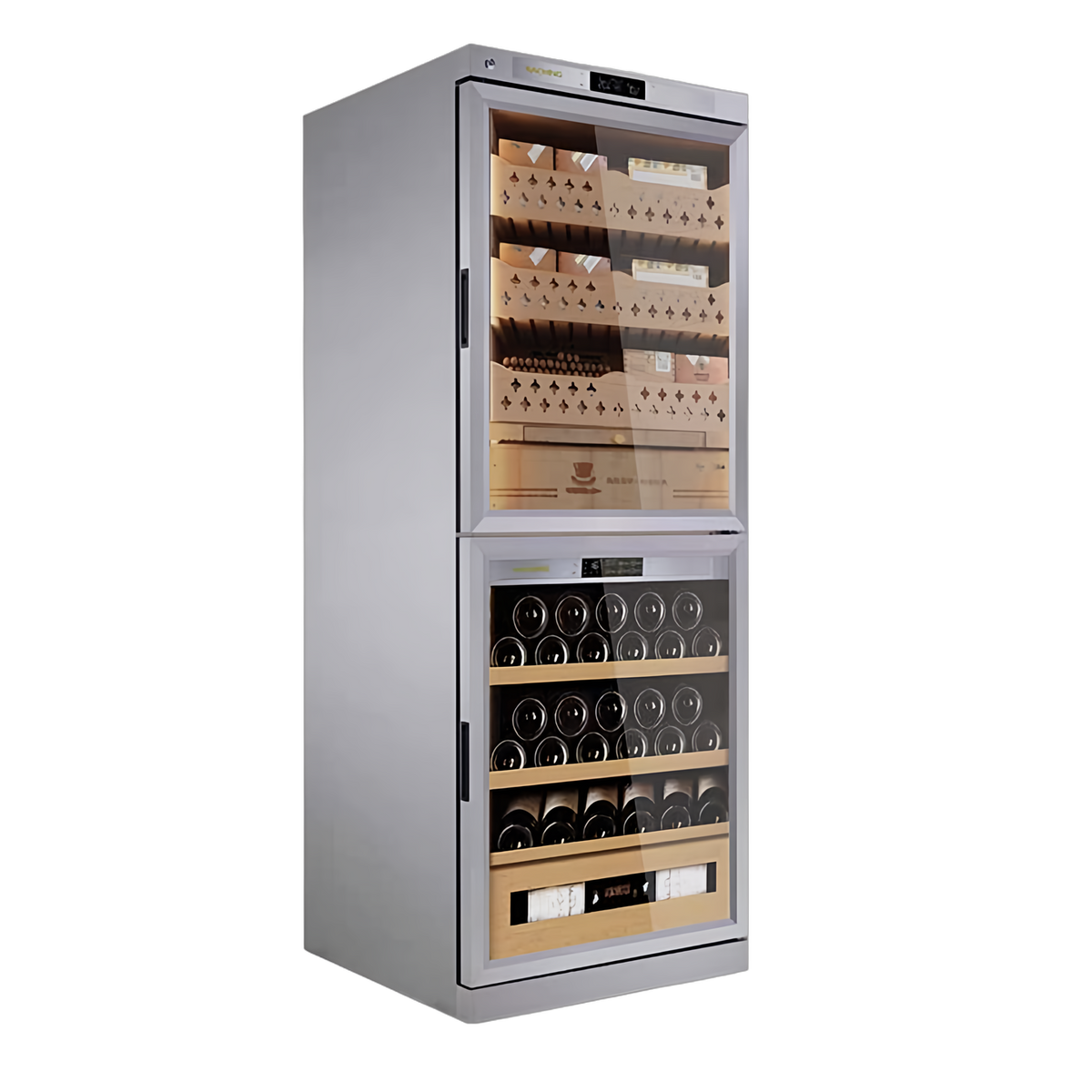 RACHING FJ-CW36B Dual-Zone Cigar & Wine Humidor